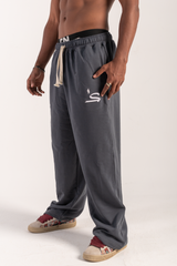 Wide Leg Sweatpants — Charcoal